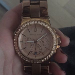 Rose gold Michael Kors watch